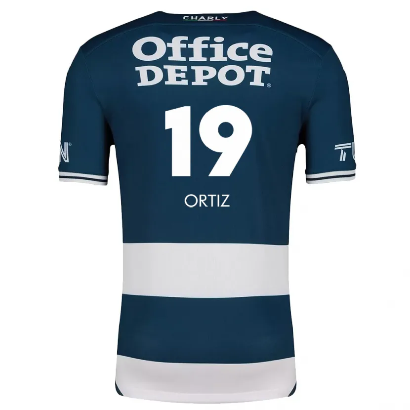 Danxen Enfant Maillot Celso Ortiz #19 Bleu Blanc Tenues Domicile 2024/25 T-Shirt