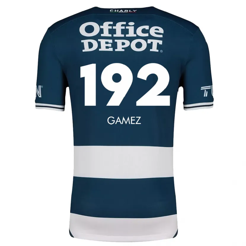 Danxen Enfant Maillot Jonathan Gámez #192 Bleu Blanc Tenues Domicile 2024/25 T-Shirt