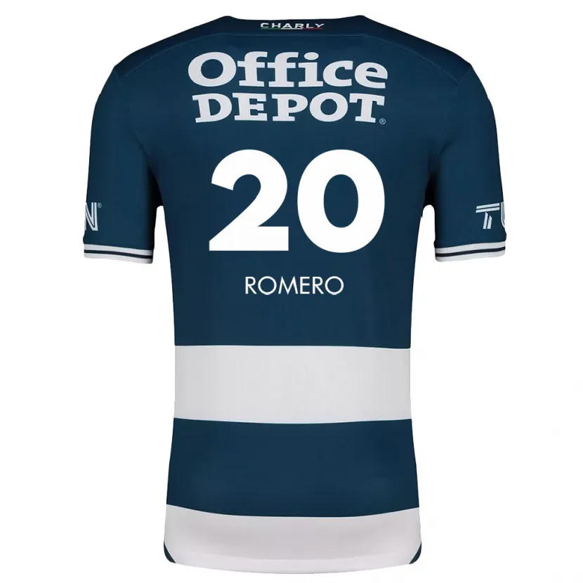 Danxen Enfant Maillot Tamara Romero #20 Bleu Blanc Tenues Domicile 2024/25 T-Shirt