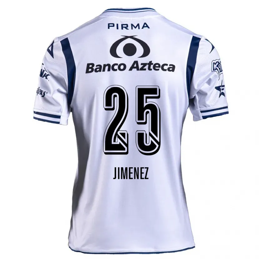 Danxen Enfant Maillot Miguel Jiménez #25 Blanc Bleu Marine Tenues Domicile 2024/25 T-Shirt