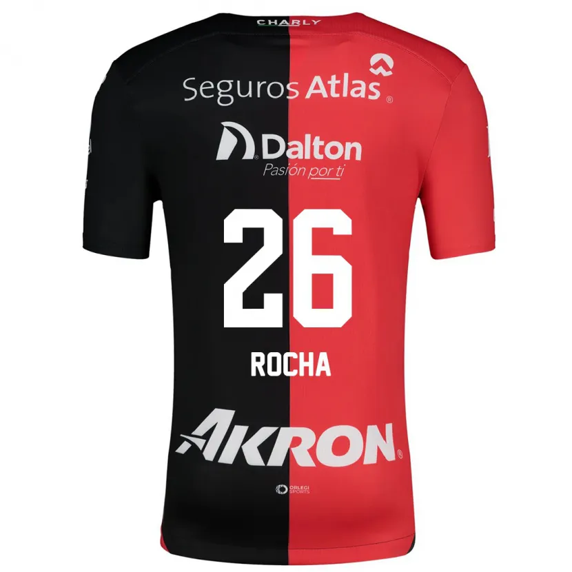 Danxen Enfant Maillot Aldo Rocha #26 Rouge Noir Tenues Domicile 2024/25 T-Shirt