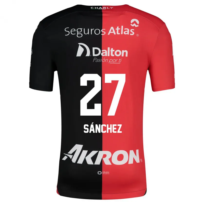 Danxen Enfant Maillot Antonio Sánchez #27 Rouge Noir Tenues Domicile 2024/25 T-Shirt