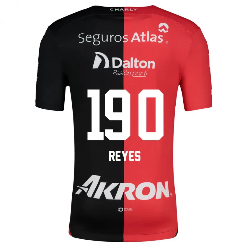 Danxen Enfant Maillot Óscar Reyes #190 Rouge Noir Tenues Domicile 2024/25 T-Shirt