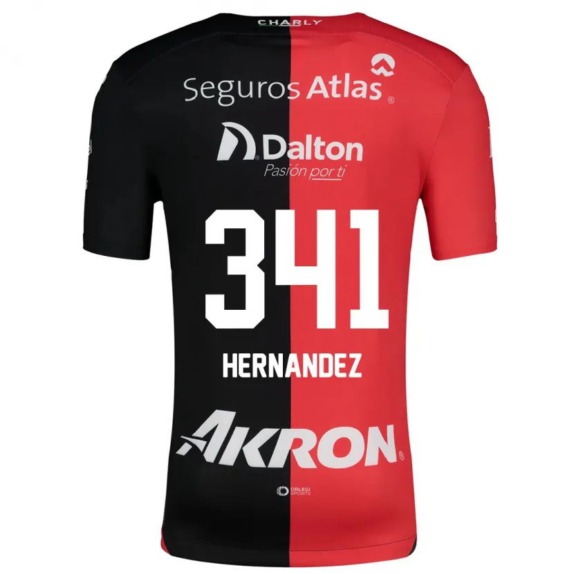 Danxen Enfant Maillot Leonardo Hernández #341 Rouge Noir Tenues Domicile 2024/25 T-Shirt