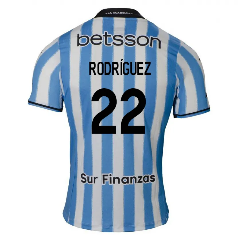 Danxen Enfant Maillot Baltasar Rodríguez #22 Bleu Blanc Noir Tenues Domicile 2024/25 T-Shirt