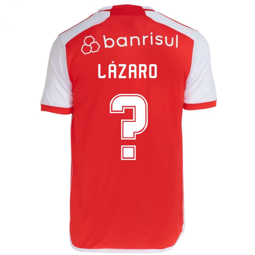 Danxen Enfant Maillot Lázaro #0 Rouge Blanc Tenues Domicile 2024/25 T-Shirt