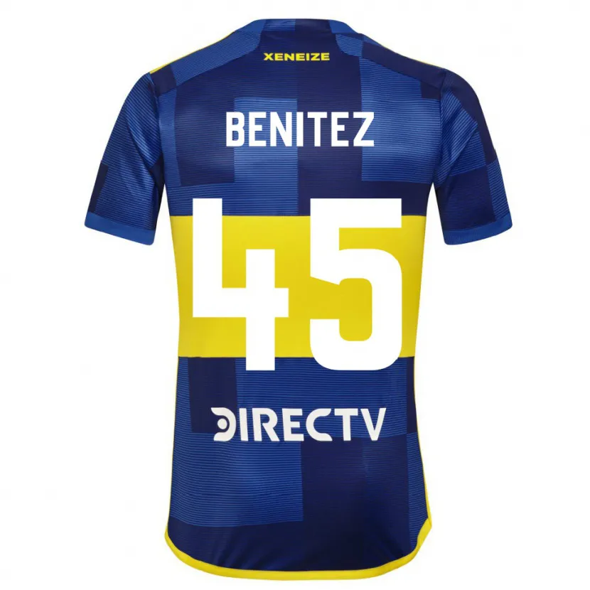 Danxen Enfant Maillot Mauricio Benítez #45 Bleu Jaune Tenues Domicile 2024/25 T-Shirt