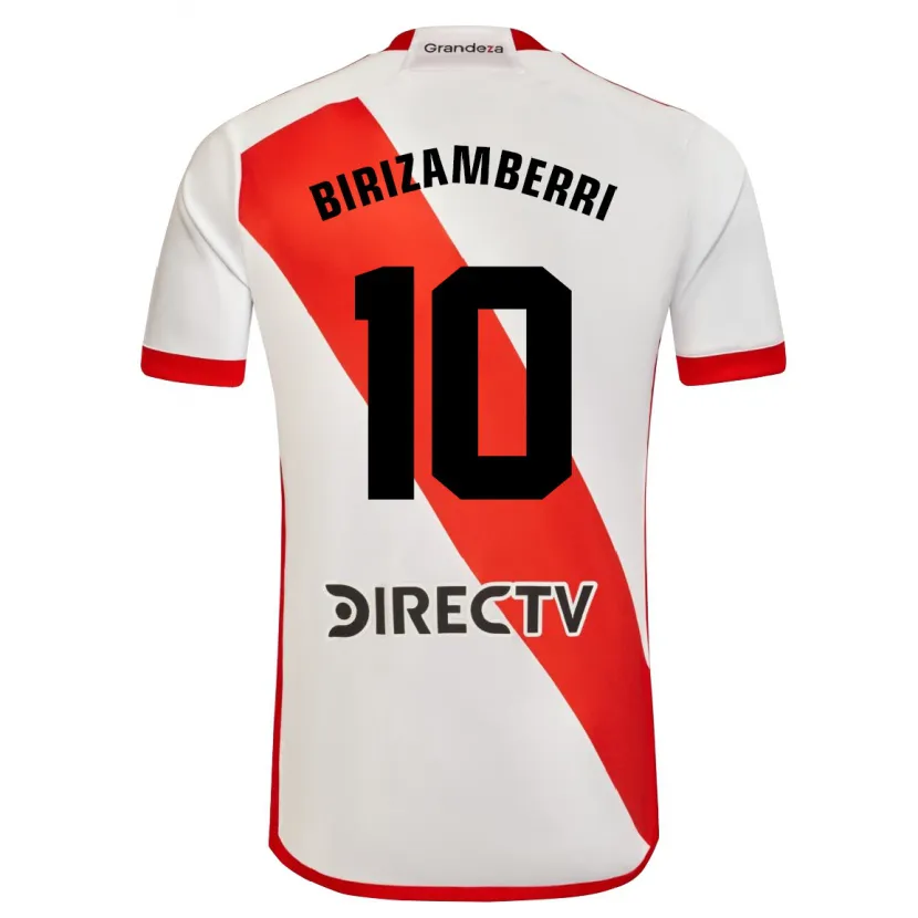 Danxen Enfant Maillot María Carolina Birizamberri Rivero #10 Blanc Rouge Tenues Domicile 2024/25 T-Shirt