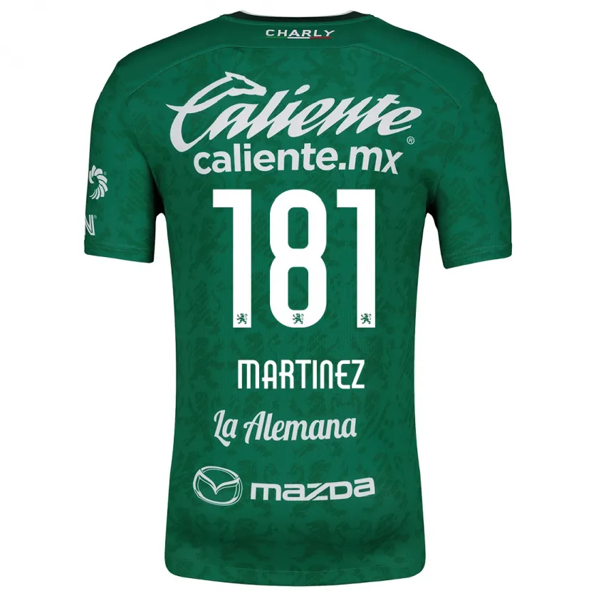 Danxen Enfant Maillot Irving Martínez #181 Vert Blanc Tenues Domicile 2024/25 T-Shirt