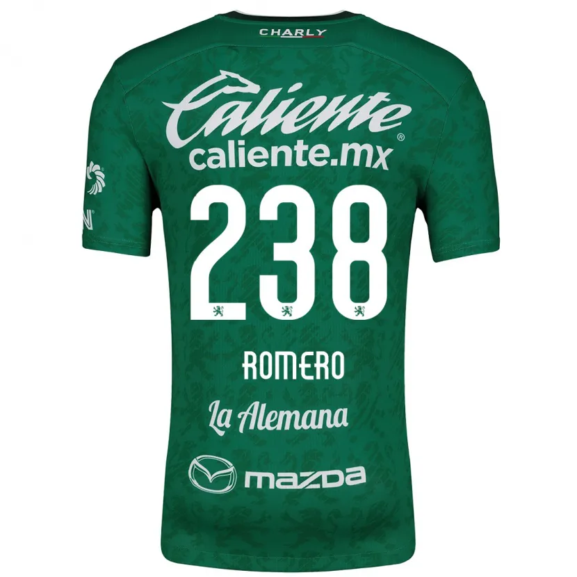 Danxen Enfant Maillot Paulo Romero #238 Vert Blanc Tenues Domicile 2024/25 T-Shirt