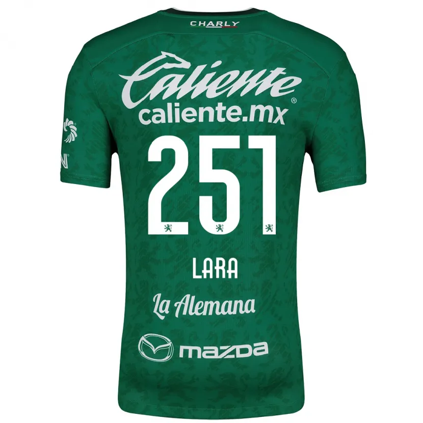 Danxen Enfant Maillot Tristán Lara #251 Vert Blanc Tenues Domicile 2024/25 T-Shirt