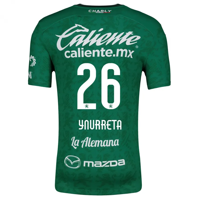 Danxen Enfant Maillot Alexandra Hernández Ynurreta #26 Vert Blanc Tenues Domicile 2024/25 T-Shirt