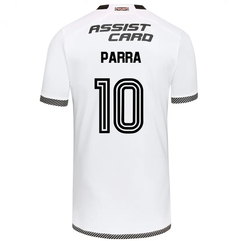 Danxen Enfant Maillot Pablo Parra #10 Blanc Noir Tenues Domicile 2024/25 T-Shirt