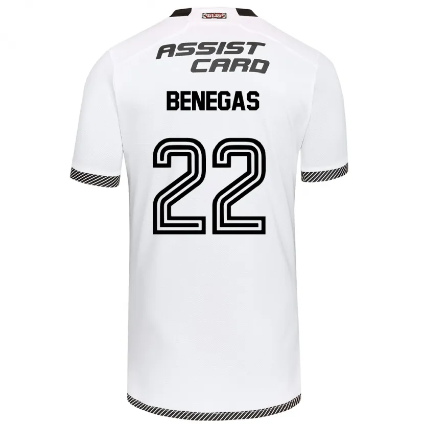 Danxen Enfant Maillot Leandro Benegas #22 Blanc Noir Tenues Domicile 2024/25 T-Shirt