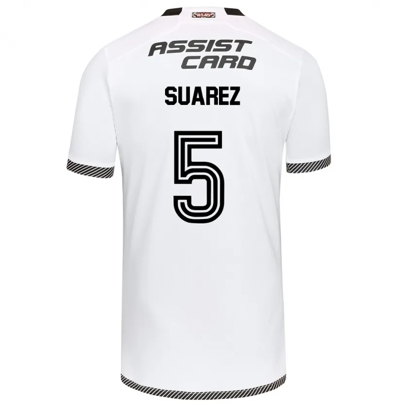 Danxen Enfant Maillot Nicolás Suarez #5 Blanc Noir Tenues Domicile 2024/25 T-Shirt