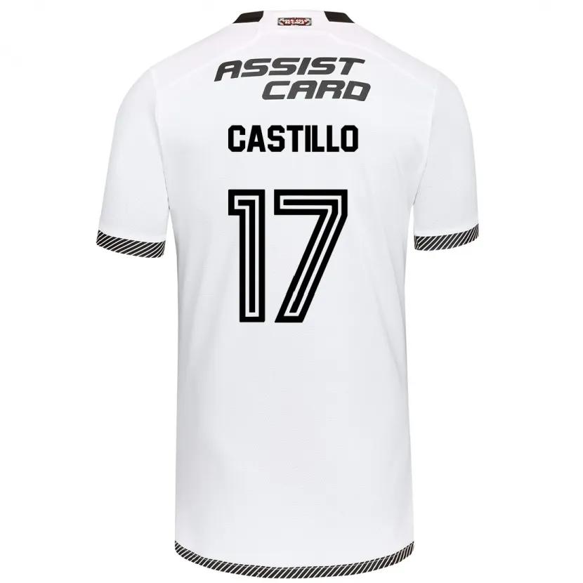 Danxen Enfant Maillot Fabián Castillo #17 Blanc Noir Tenues Domicile 2024/25 T-Shirt