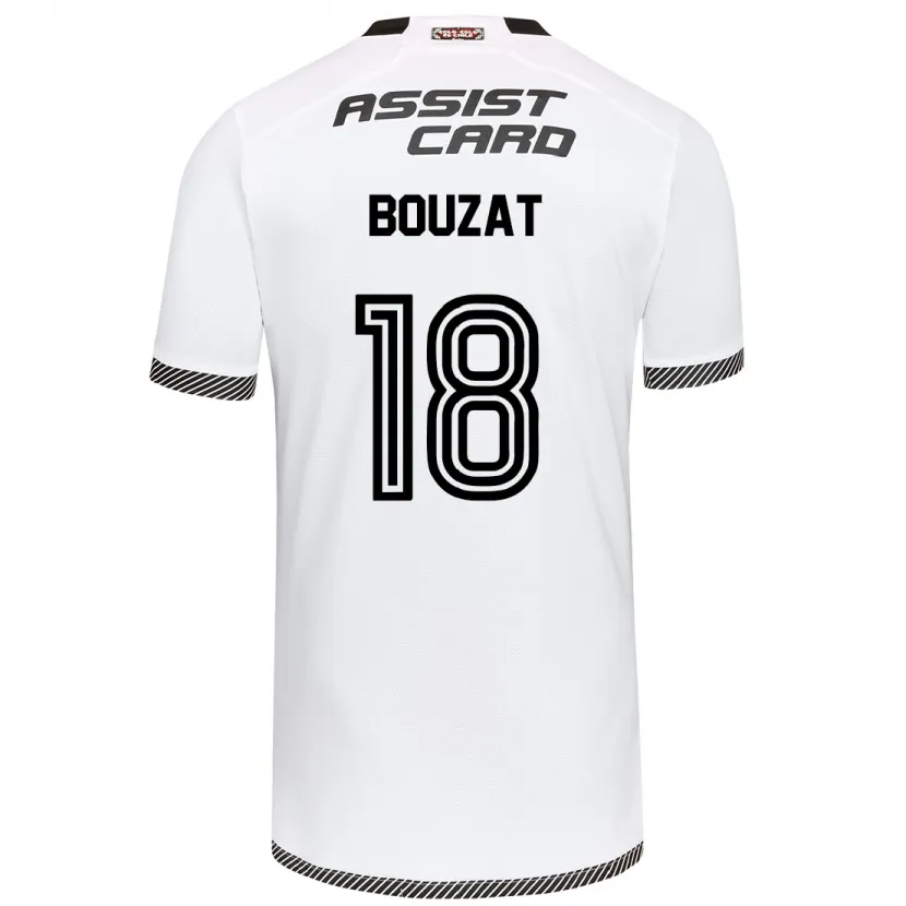 Danxen Enfant Maillot Agustín Bouzat #18 Blanc Noir Tenues Domicile 2024/25 T-Shirt