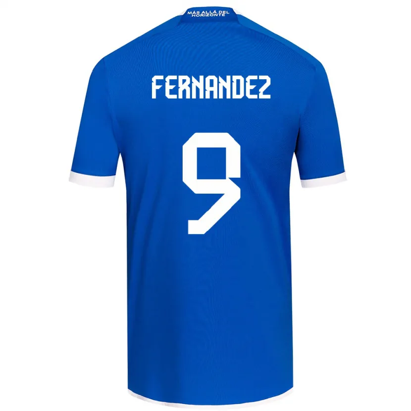 Danxen Enfant Maillot Leandro Fernández #9 Bleu Blanc Tenues Domicile 2024/25 T-Shirt