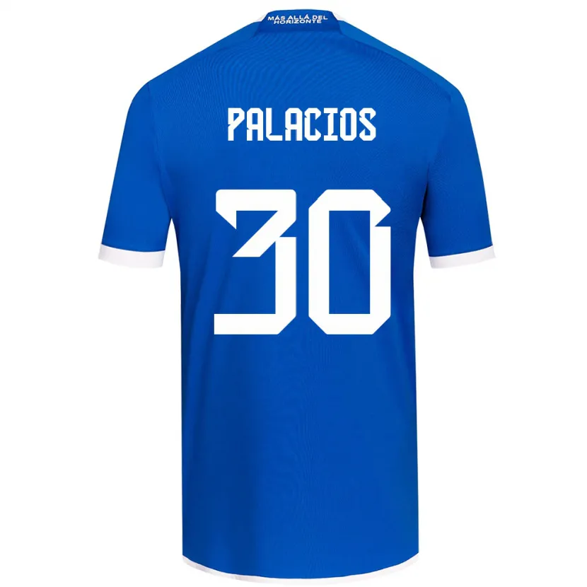 Danxen Enfant Maillot Cristian Palacios #30 Bleu Blanc Tenues Domicile 2024/25 T-Shirt