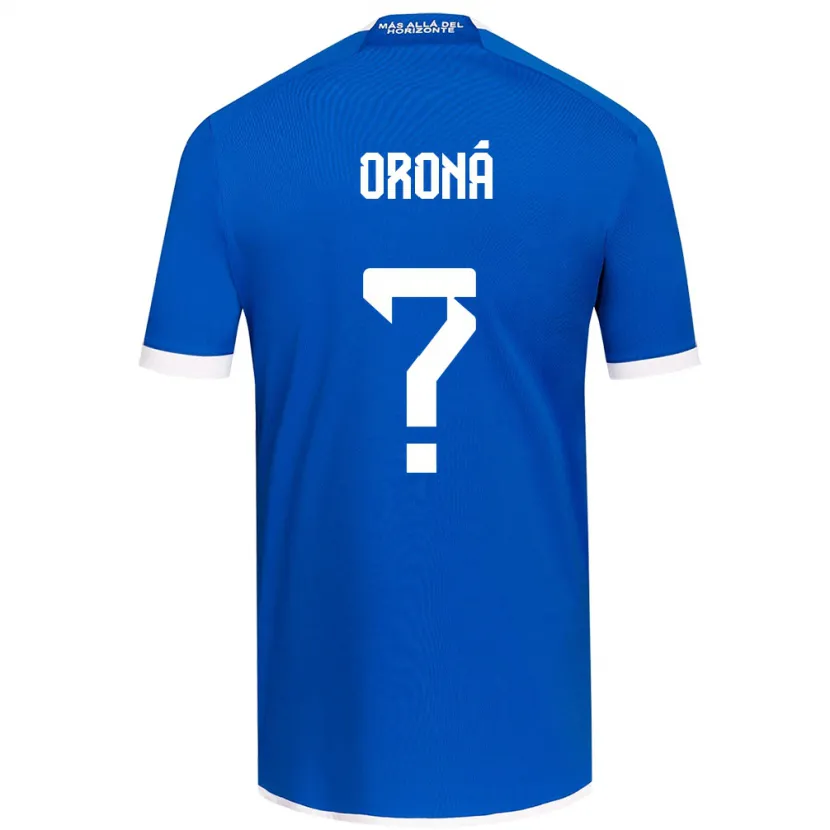 Danxen Enfant Maillot Marco Oroná #0 Bleu Blanc Tenues Domicile 2024/25 T-Shirt