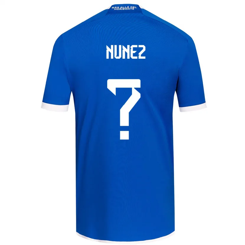 Danxen Enfant Maillot Renato Nuñez #0 Bleu Blanc Tenues Domicile 2024/25 T-Shirt