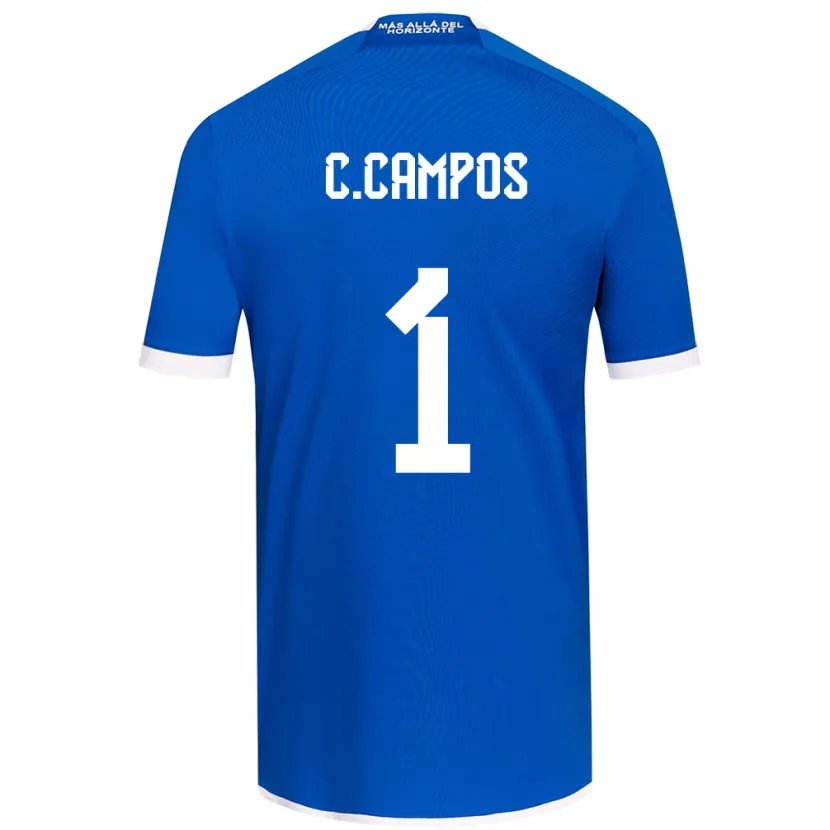 Danxen Enfant Maillot Cristóbal Campos #1 Bleu Blanc Tenues Domicile 2024/25 T-Shirt