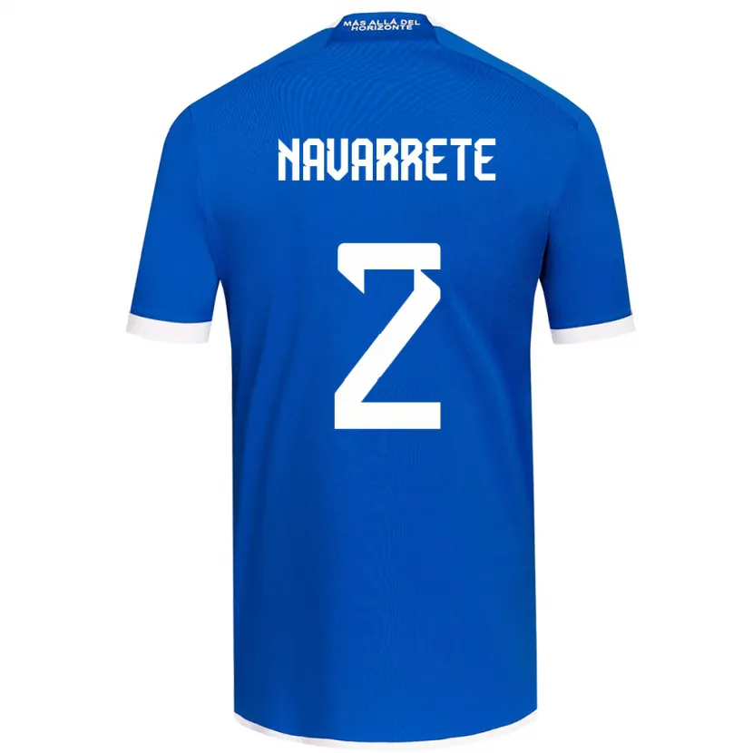 Danxen Enfant Maillot Daniel Navarrete #2 Bleu Blanc Tenues Domicile 2024/25 T-Shirt