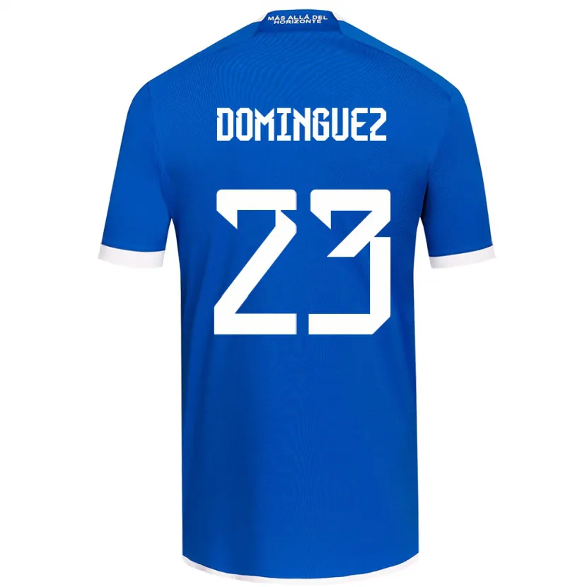 Danxen Enfant Maillot Nery Domínguez #23 Bleu Blanc Tenues Domicile 2024/25 T-Shirt