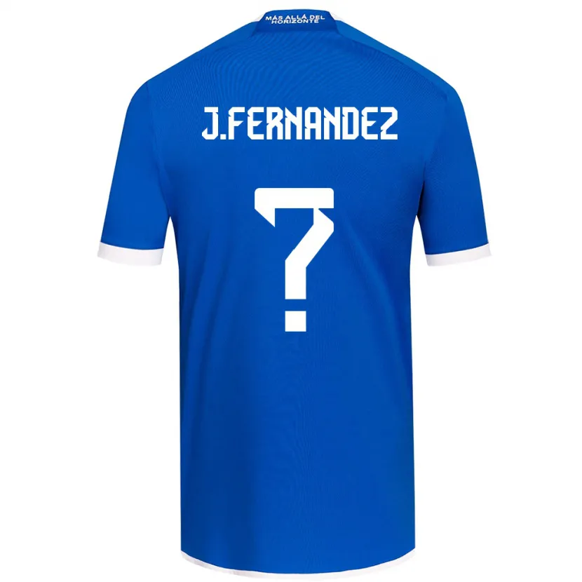 Danxen Enfant Maillot José Matías Fernández #0 Bleu Blanc Tenues Domicile 2024/25 T-Shirt