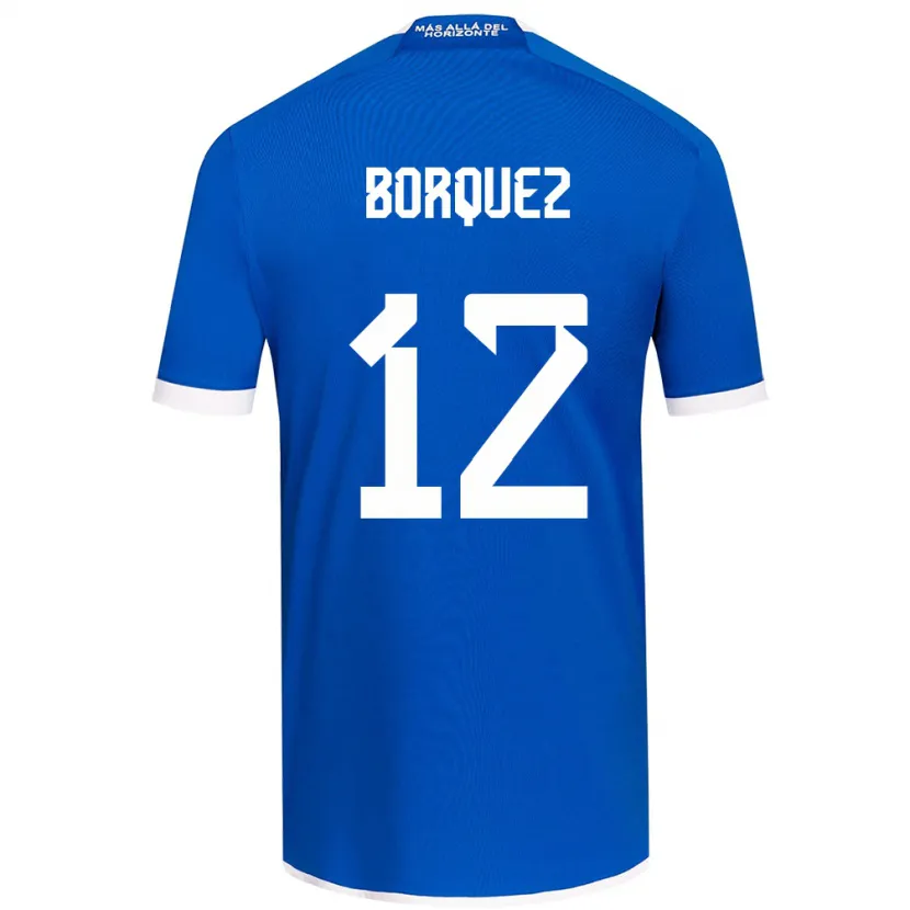 Danxen Enfant Maillot Gabriela Bórquez #12 Bleu Blanc Tenues Domicile 2024/25 T-Shirt