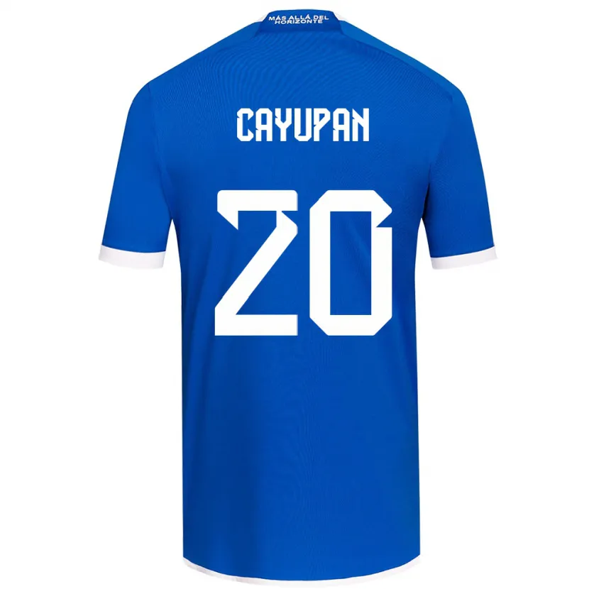 Danxen Enfant Maillot Natalia Cayupán #20 Bleu Blanc Tenues Domicile 2024/25 T-Shirt