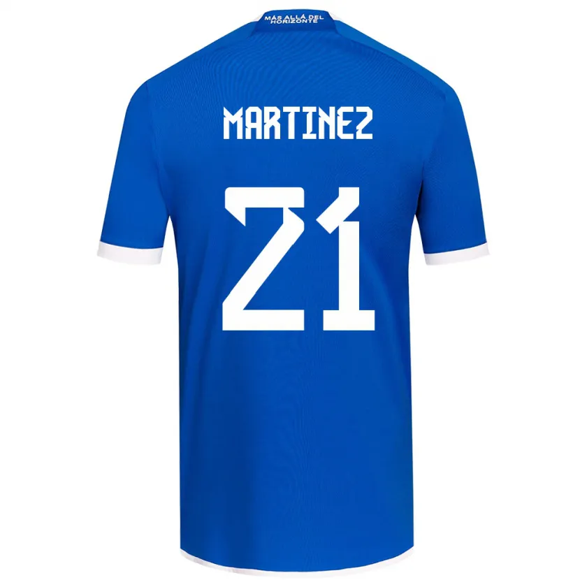 Danxen Enfant Maillot Maria Martínez #21 Bleu Blanc Tenues Domicile 2024/25 T-Shirt