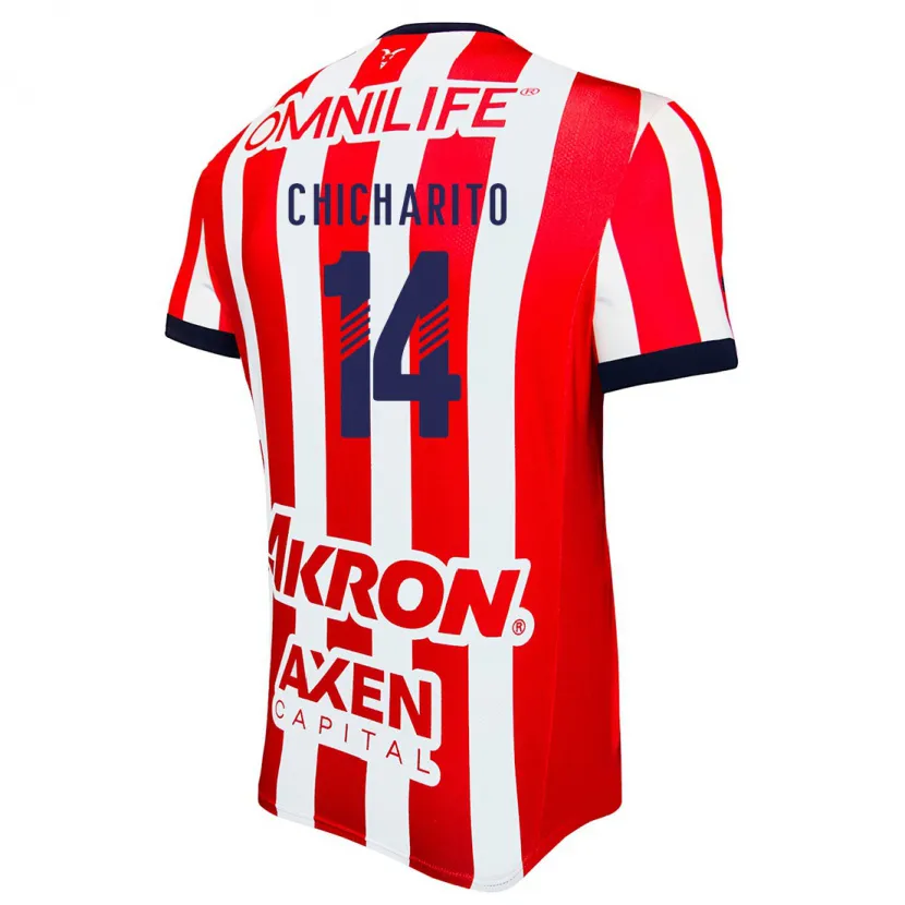 Danxen Enfant Maillot Chicharito #14 Rouge Blanc Bleu Tenues Domicile 2024/25 T-Shirt