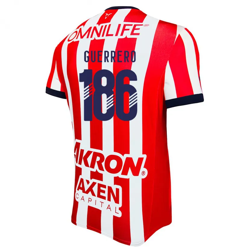 Danxen Enfant Maillot Javier Guerrero #186 Rouge Blanc Bleu Tenues Domicile 2024/25 T-Shirt