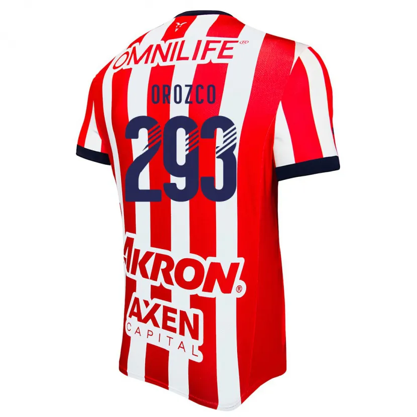 Danxen Enfant Maillot Yohan Orozco #293 Rouge Blanc Bleu Tenues Domicile 2024/25 T-Shirt