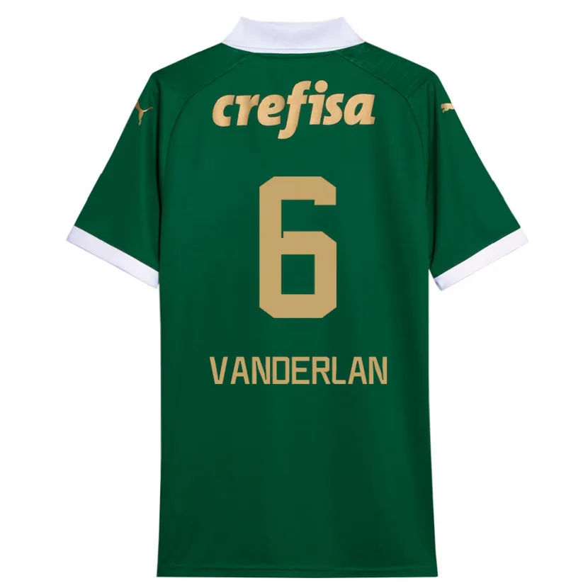 Danxen Enfant Maillot Vanderlan #6 Vert Blanc Tenues Domicile 2024/25 T-Shirt