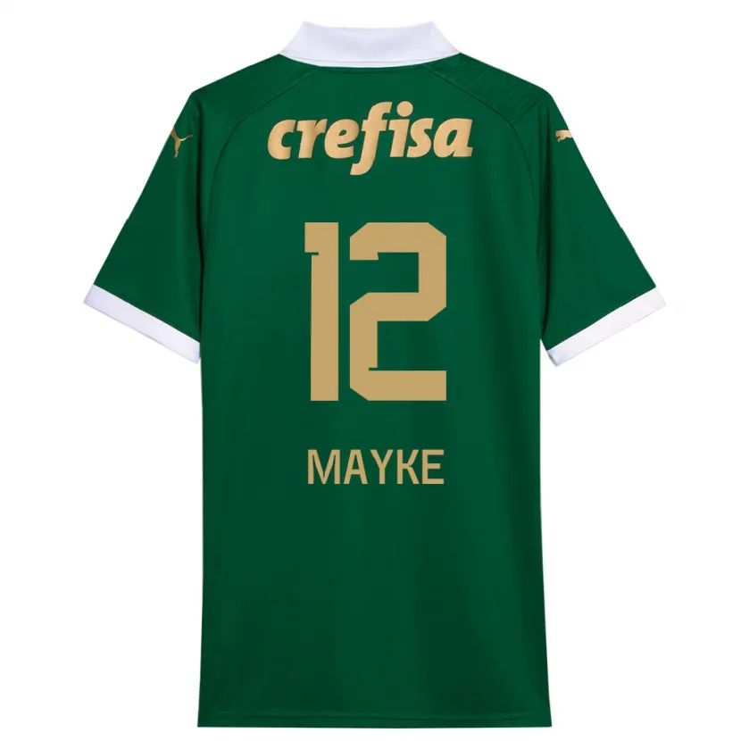 Danxen Enfant Maillot Mayke #12 Vert Blanc Tenues Domicile 2024/25 T-Shirt