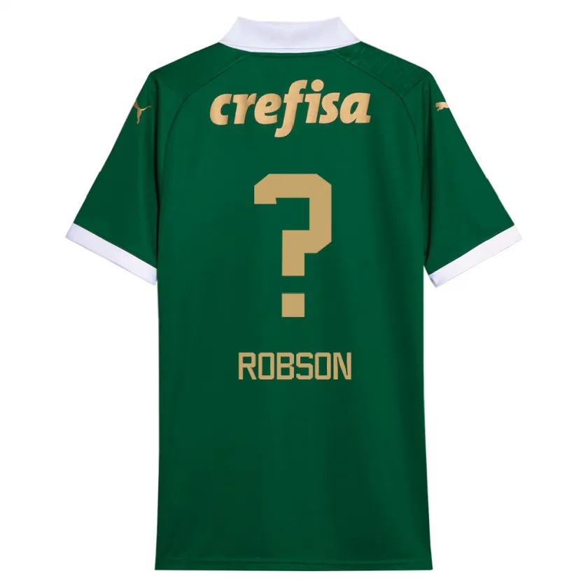 Danxen Enfant Maillot Robson #0 Vert Blanc Tenues Domicile 2024/25 T-Shirt