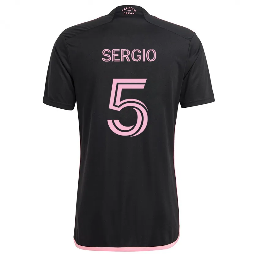 Danxen Enfant Maillot Sergio Busquets #5 Noir Tenues Extérieur 2024/25 T-Shirt