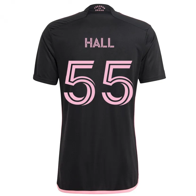 Danxen Enfant Maillot Tyler Hall #55 Noir Tenues Extérieur 2024/25 T-Shirt