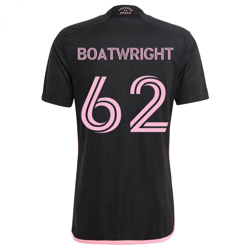 Danxen Enfant Maillot Israel Boatwright #62 Noir Tenues Extérieur 2024/25 T-Shirt