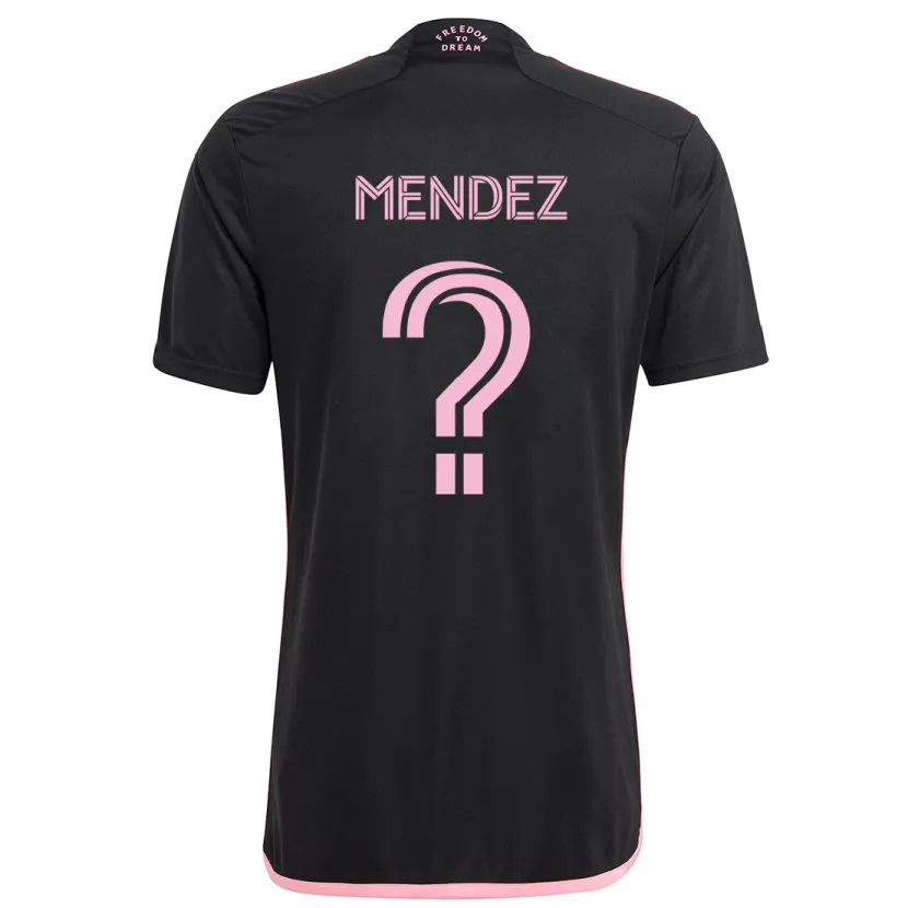 Danxen Enfant Maillot Dylan Mendez #0 Noir Tenues Extérieur 2024/25 T-Shirt