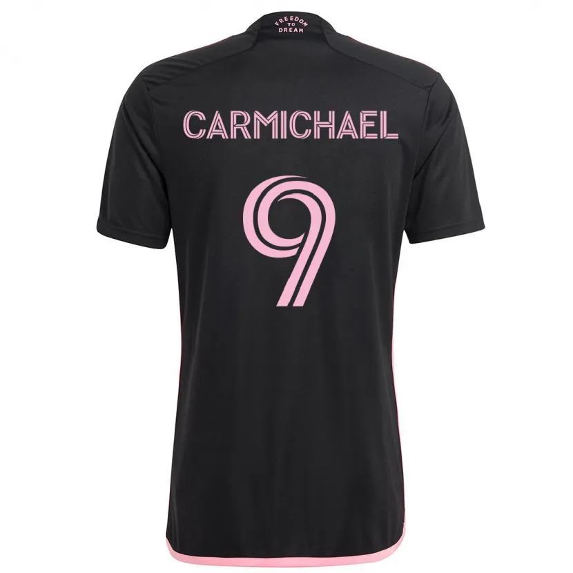 Danxen Enfant Maillot Ryan Carmichael #9 Noir Tenues Extérieur 2024/25 T-Shirt