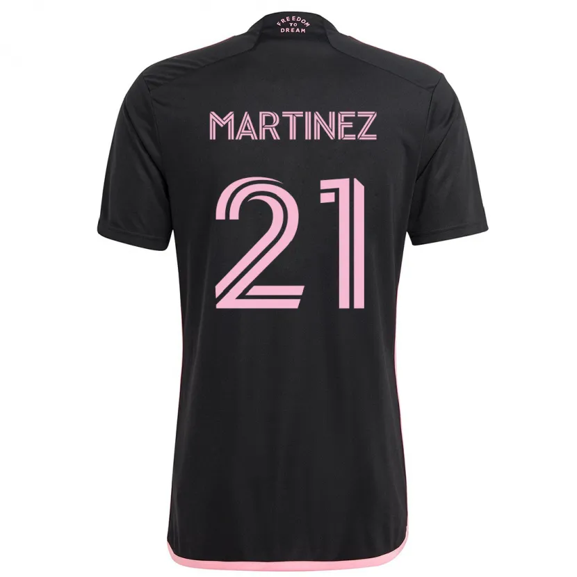 Danxen Enfant Maillot Derrek Martinez #21 Noir Tenues Extérieur 2024/25 T-Shirt