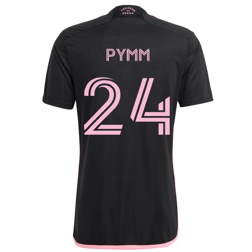 Danxen Enfant Maillot Jack Pymm #24 Noir Tenues Extérieur 2024/25 T-Shirt