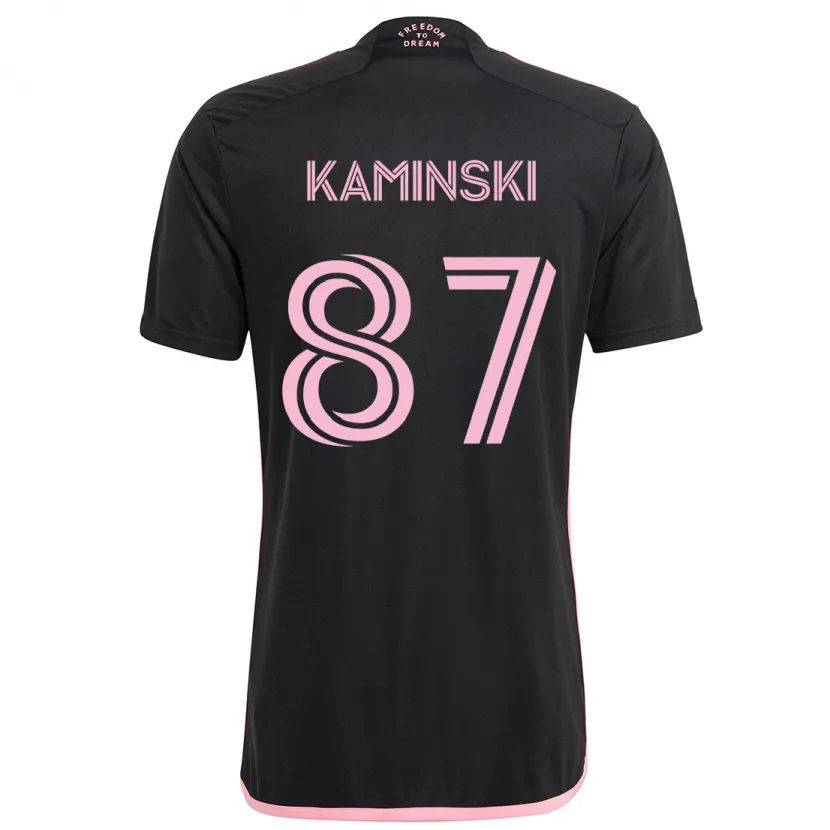 Danxen Enfant Maillot Brett Kaminski #87 Noir Tenues Extérieur 2024/25 T-Shirt