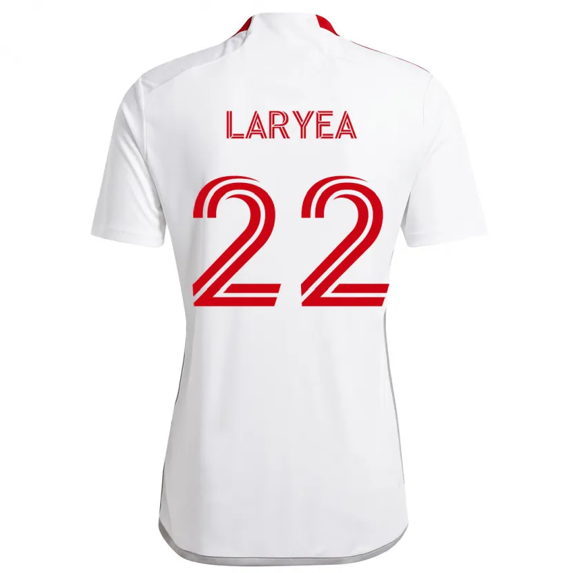 Danxen Enfant Maillot Richie Laryea #22 Blanc Rouge Tenues Extérieur 2024/25 T-Shirt