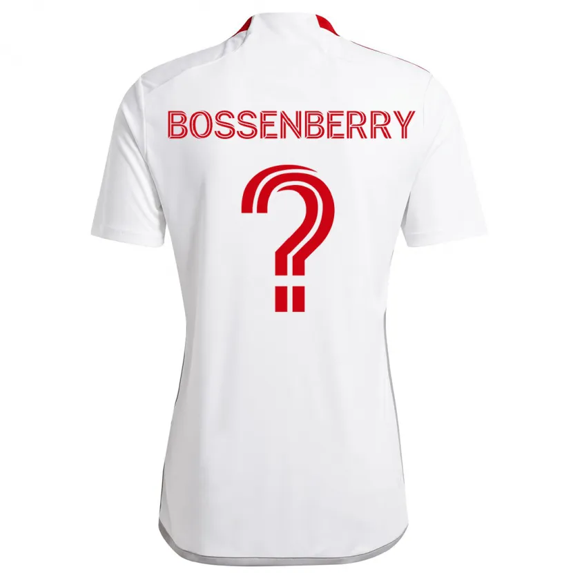 Danxen Enfant Maillot Antone Bossenberry #0 Blanc Rouge Tenues Extérieur 2024/25 T-Shirt