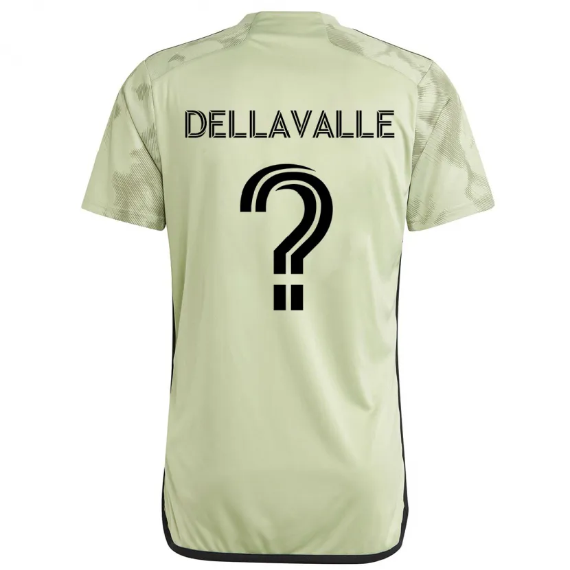 Danxen Enfant Maillot Lorenzo Dellavalle #0 Vert Clair Tenues Extérieur 2024/25 T-Shirt