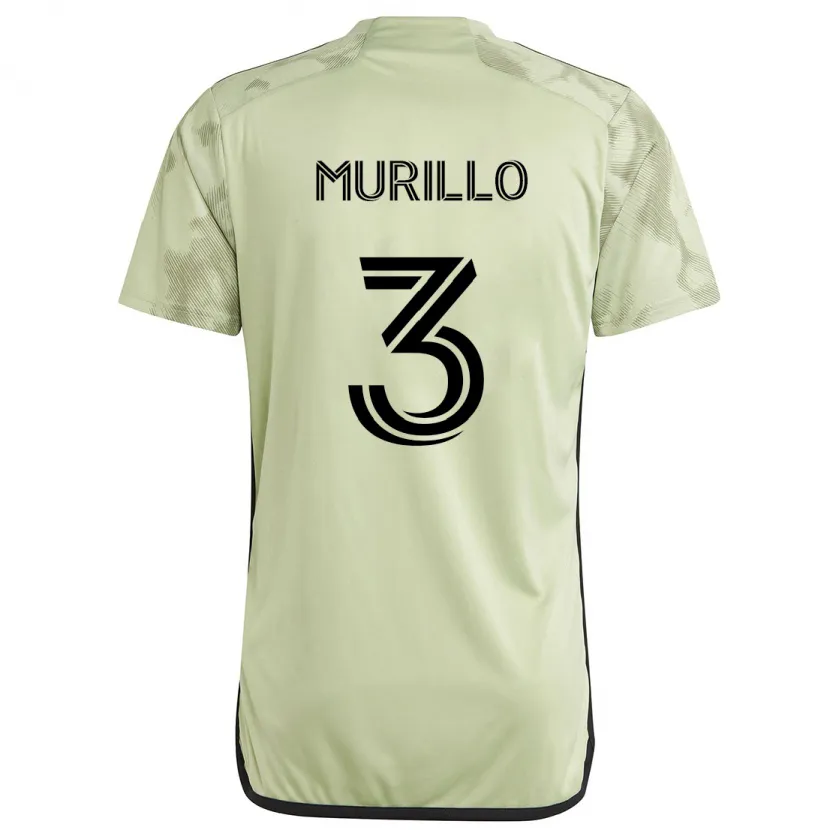 Danxen Enfant Maillot Jesús Murillo #3 Vert Clair Tenues Extérieur 2024/25 T-Shirt